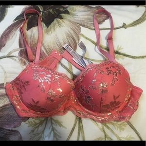 Dream Angels Victoria’s Secret orange and gold bra